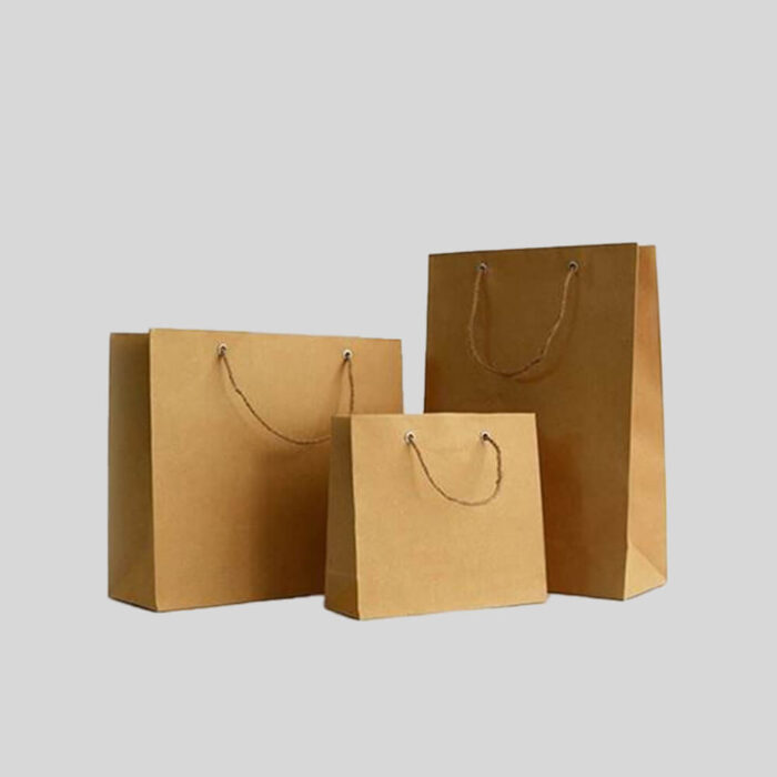 Paper bags with round handles